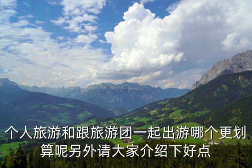 個(gè)人旅游和跟旅游團(tuán)一起出游哪個(gè)更劃算呢另外請(qǐng)大家介紹下好點(diǎn)