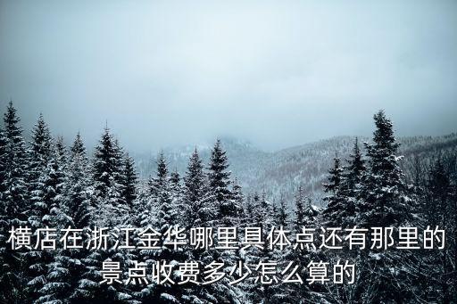 橫店在浙江金華哪里具體點還有那里的景點收費多少怎么算的