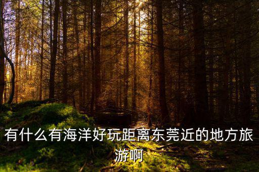 距離東莞近的旅游景區(qū)是哪個(gè)，有什么有海洋好玩距離東莞近的地方旅游啊