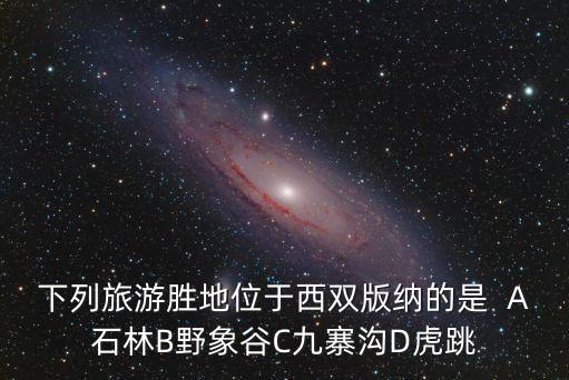 下列旅游勝地位于西雙版納的是  A石林B野象谷C九寨溝D虎跳