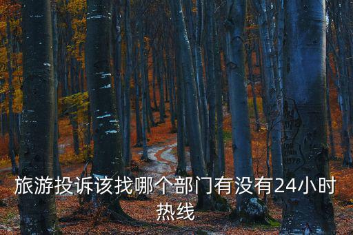 旅游投訴該找哪個(gè)部門有沒有24小時(shí)熱線