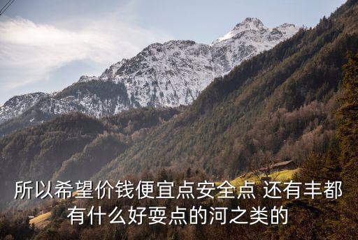 所以希望價錢便宜點(diǎn)安全點(diǎn) 還有豐都有什么好耍點(diǎn)的河之類的