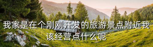 我家是在個剛剛開發(fā)的旅游景點附近我該經(jīng)營點什么呢