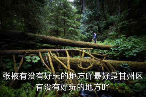張掖有沒(méi)有好玩的地方吖最好是甘州區(qū)有沒(méi)有好玩的地方吖