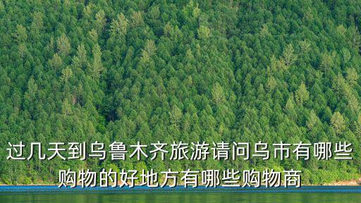 過幾天到烏魯木齊旅游請問烏市有哪些購物的好地方有哪些購物商