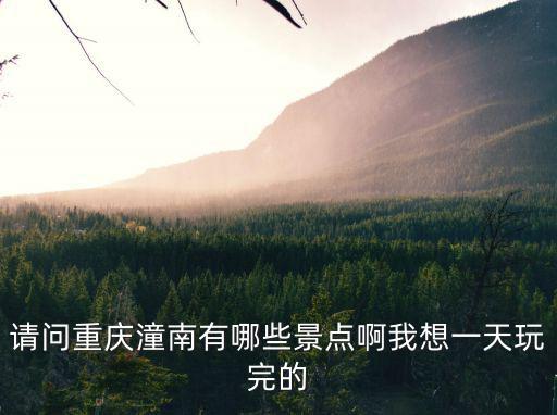 請(qǐng)問(wèn)重慶潼南有哪些景點(diǎn)啊我想一天玩完的