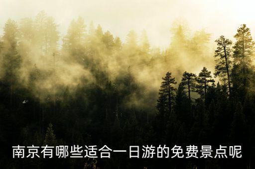 南京有哪些適合一日游的免費(fèi)景點(diǎn)呢