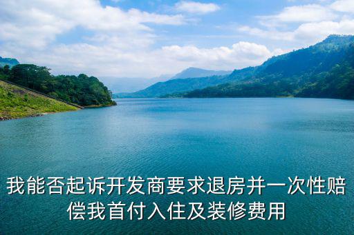 我能否起訴開發(fā)商要求退房并一次性賠償我首付入住及裝修費用