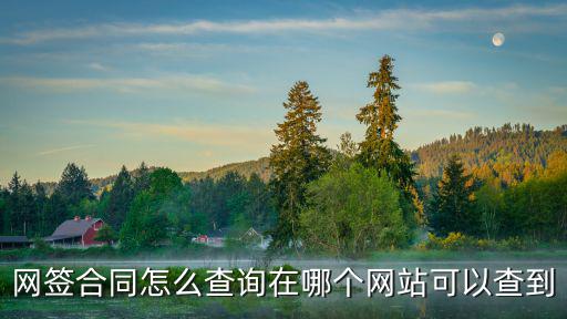 網(wǎng)簽合同怎么查詢在哪個(gè)網(wǎng)站可以查到