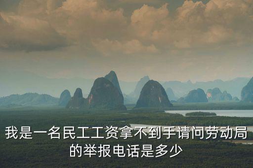 我是一名民工工資拿不到手請問勞動局的舉報電話是多少