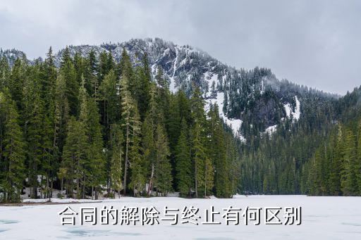合同解除和終止的區(qū)別，合同消滅和終止的區(qū)別是什么