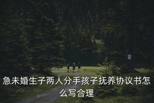 撫養(yǎng)協(xié)議書怎么寫有效，急未婚生子兩人分手孩子撫養(yǎng)協(xié)議書怎么寫合理