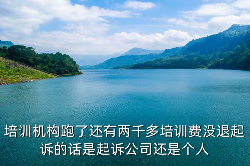 培訓(xùn)機(jī)構(gòu)跑了還有兩千多培訓(xùn)費(fèi)沒(méi)退起訴的話是起訴公司還是個(gè)人