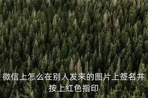 微信上怎么在別人發(fā)來的圖片上簽名并按上紅色指印