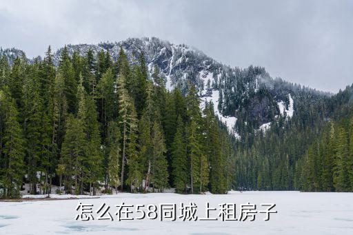 租房子58同城，在58同城上租房子靠譜嗎