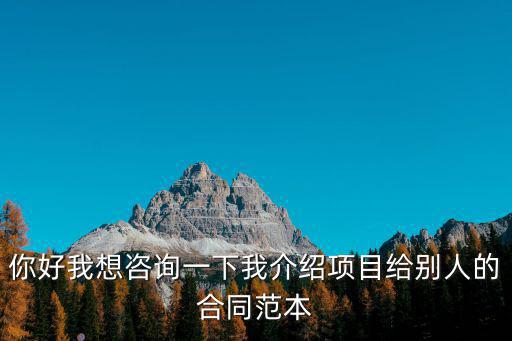 項(xiàng)目咨詢合同模板，如果能提供管理咨詢服務(wù)方面的合同范本就更好了謝謝