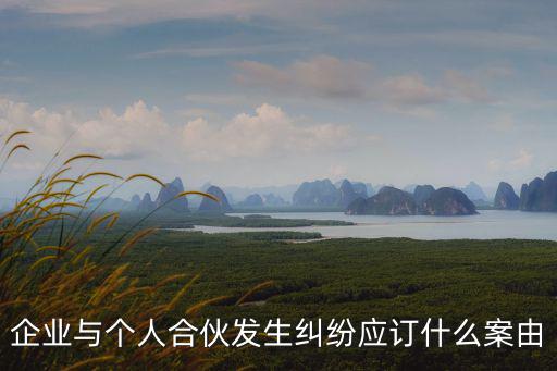 企業(yè)與個(gè)人合伙發(fā)生糾紛應(yīng)訂什么案由