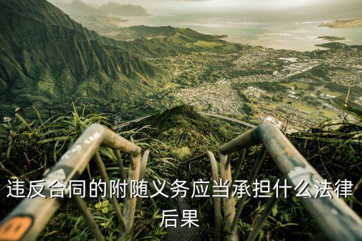 違反合同的附隨義務(wù)應(yīng)當(dāng)承擔(dān)什么法律后果