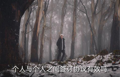 個人對個人簽訂合同有效嗎，個人與個人之間簽訂協(xié)議有效嗎