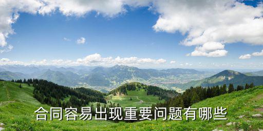 合同容易出現(xiàn)的問題，房屋裝修合同容易出現(xiàn)糾紛的情況有什么