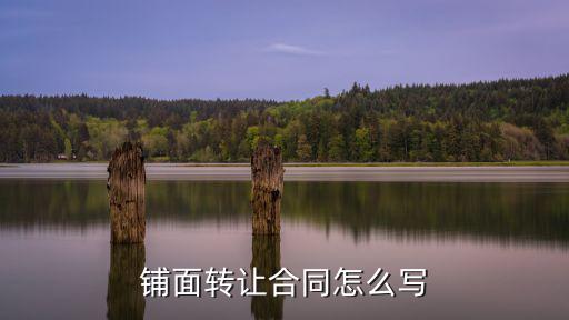 個(gè)人商鋪買賣合同模板，鋪面轉(zhuǎn)讓合同怎么寫
