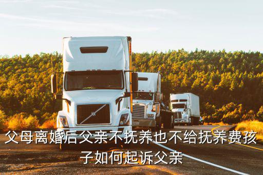 父母離婚后父親不撫養(yǎng)也不給撫養(yǎng)費孩子如何起訴父親