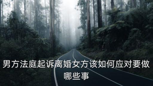 男方法庭起訴離婚女方該如何應對要做哪些事