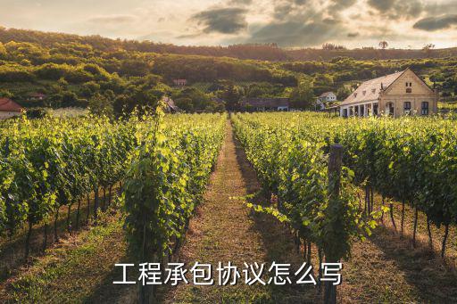 工程承包協(xié)議怎么寫