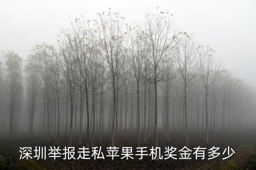 深圳市舉報虛假宣傳獎勵，深圳舉報走私蘋果手機獎金有多少