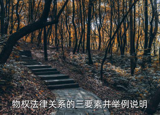 物權(quán)法律關(guān)系的三要素并舉例說(shuō)明