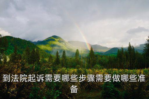 到法院起訴需要哪些步驟需要做哪些準(zhǔn)備