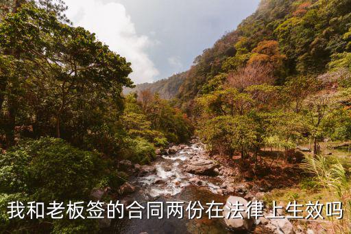 我和老板簽的合同兩份在法律上生效嗎