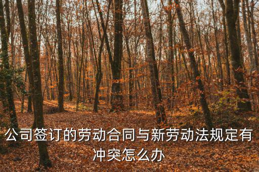 公司簽訂的勞動(dòng)合同與新勞動(dòng)法規(guī)定有沖突怎么辦
