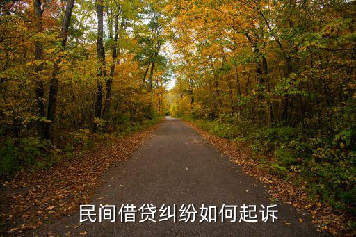 民間借貸糾紛如何起訴
