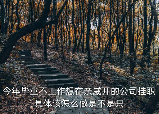 今年畢業(yè)不工作想在親戚開的公司掛職具體該怎么做是不是只