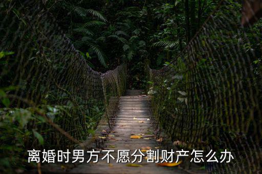 離婚時男方不愿分割財產(chǎn)怎么辦