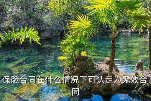 什么情況下保險合同無效，保險合同在什么情況下可認定為無效合同