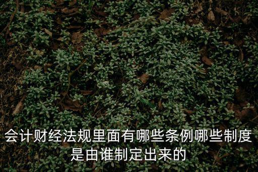 條例是誰制定的，條例由誰制定