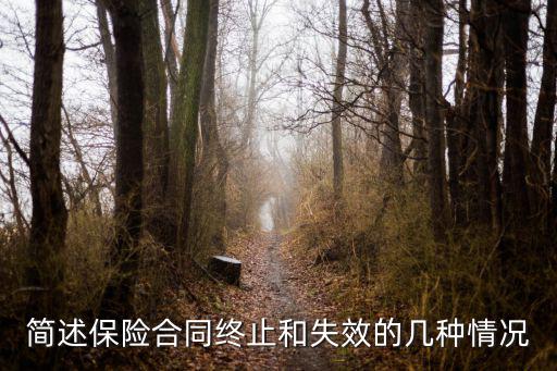 保險(xiǎn)合同終止具體有哪些情形，什么是保險(xiǎn)合同終止