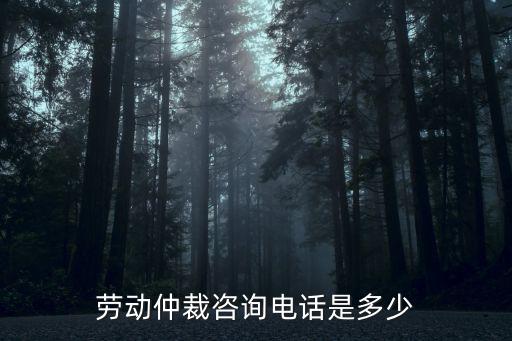勞動(dòng)仲裁咨詢電話是多少