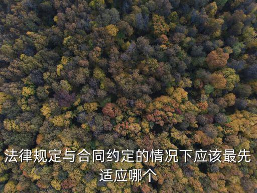 約定優(yōu)先還是法定優(yōu)先，是合同契約優(yōu)先還是法律優(yōu)先