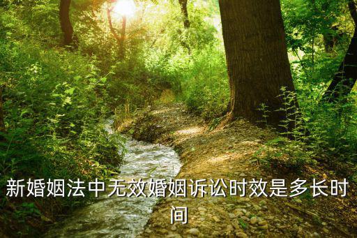 新婚姻法中無效婚姻訴訟時(shí)效是多長(zhǎng)時(shí)間