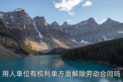 勞務(wù)合同可以單方面解除嗎，用人單位有權(quán)利單方面解除勞動(dòng)合同嗎