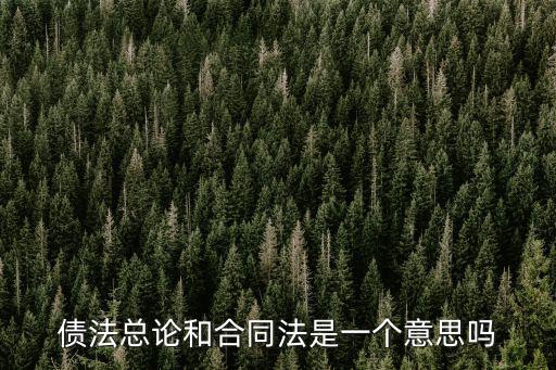債法和合同法的關(guān)系，債與合同的關(guān)系