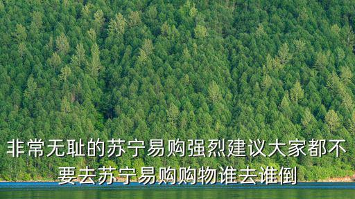 非常無恥的蘇寧易購強(qiáng)烈建議大家都不要去蘇寧易購購物誰去誰倒