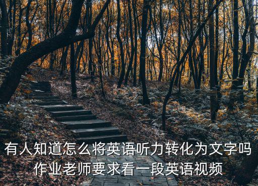 將英語聽力轉(zhuǎn)化成文字的軟件，能不能把英語聽力mp3里的聽力變成文本有沒有這種軟件