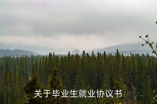 關(guān)于畢業(yè)生就業(yè)協(xié)議書