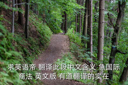 商法中英文對(duì)照版，有沒(méi)有國(guó)際商法第二版的中文版啊就是法律出版社姜作利著的