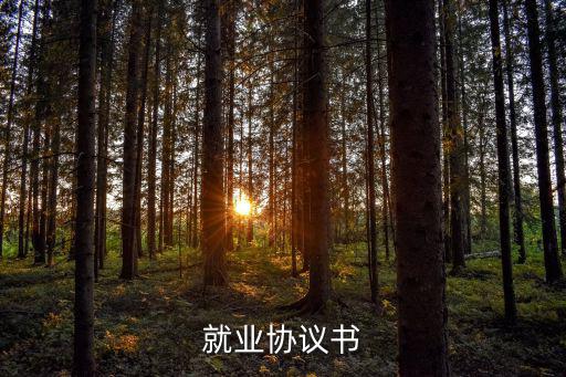 就業(yè)協(xié)議書