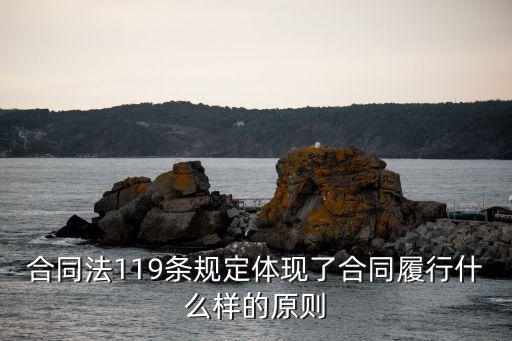 合同法119條，合同法解釋一滴十九條內容是什么